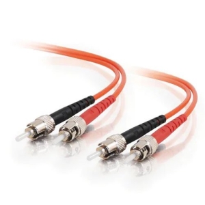Quiktron 810-112-003 Value Series Fiber Jumper Cable, ST to ST, 62.5�m Multimode, 1m