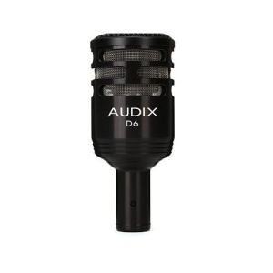 Audix D6 Dynamic Instrument Microphone For Kick Drum, Floor Tom, Bass Cabs And Leslie Low
