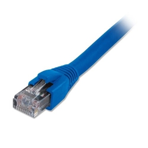 Comprehensive CAT6SHP-100BLU CAT6 Patch Cable, Solid Plenum, Shielded, Snagless, 100' (30.48m), Blue