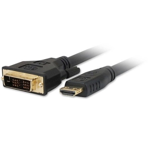 Comprehensive HD-DVI-12PROBLK Pro AV/IT Series HDMI to DVI 26 AWG Cable, 12'