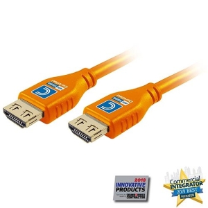Comprehensive MHD18G-3PROORG MicroFlex Pro AV/IT Integrator Pro High-Speed HDMI Cable with Ethernet, 3', Orange