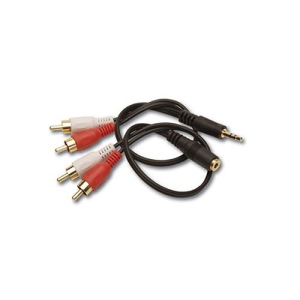 RDL AV-AC2 Cable Kit for AV-HK1, Includes Dual RCA to Mini-Plug & Dual RCA to Mini-Jack