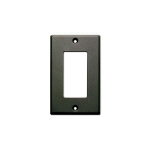 RDL CP-1B Single Cover Plate, Compatible with Decora Style Products, Black