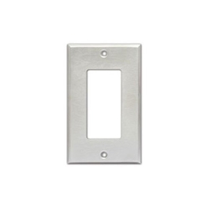 RDL CP-1S Single Cover Plate, Compatible with Decora Style Products, Stainless Steel