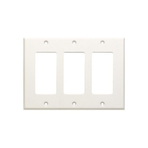 RDL CP-3 Triple Cover Plate, Compatible with Decora Style Products, White