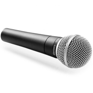 Shure SM58-LC Dynamic Vocal Microphone, Cardioid, 3-Pin XLR Connector, No Cable Included, Dark Gray