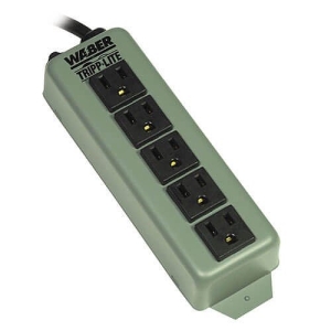 Tripp Lite 602 Waber Industrial Power Strip, 5 Outlets, 6' Cord, No Switch