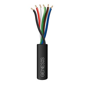 Genesis 11065508S 22/6 Solid General Purpose Cable, 500' (152.4m) REELEX Pull Box, Black