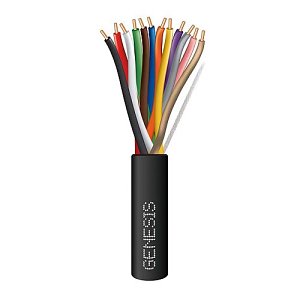 Genesis 11125508S 22/12 Solid General Purpose Cable, 500' (152.4m) REELEX Pull Box, Black
