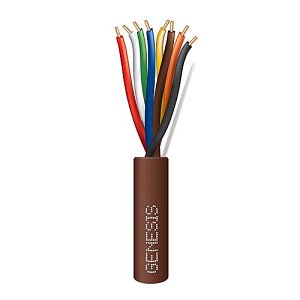 Genesis 47160907 18/8 Solid General Purpose Thermostat Cable, 250' (76.2m) Speed Bag, Brown
