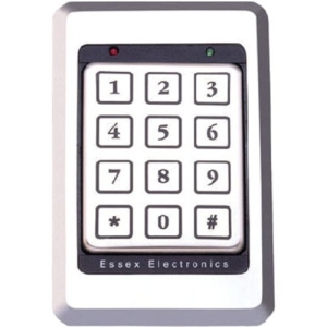 Essex KTP163SN 8 Bit Word 12-Pad 3x4 Keypad Reader, Single Gang, Stainless Steel Bezel