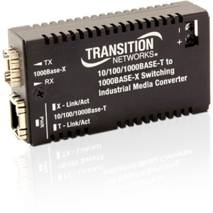 Transition Networks Hardened Mini 10/100/1000 Bridging Media Converter