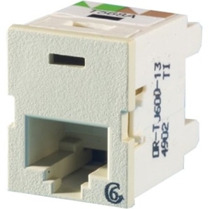 CAT 6 TRACJACK ELECTRICAL IVORY