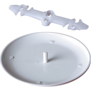 Arlington Mounting Plate for Gang Box, Electrical Box - White