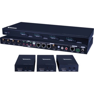 Vanco 4x3 HDBaseT Matrix Selector Switch with Additional HDMI Output