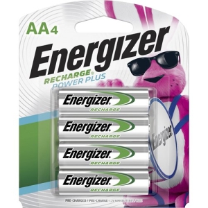 Energizer Recharge Power Plus Rechargeable AA Batteries, 4 Pack