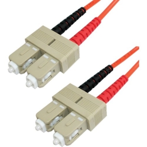 Lynn Electronics SCSCDUPMM-1M Optilink OM1 Duplex SC/SC Fiber Optic Patch Cable Red, Black, 1 Meter