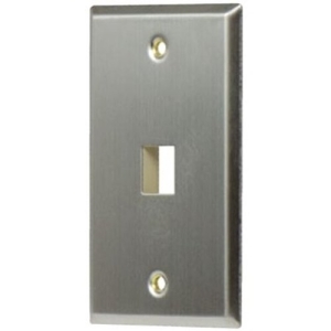 Legrand-On-Q 1-Gang, 1-Port Wall Plate, Stainless Steel