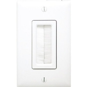On-Q/Legrand Cable Access Wall Plate, White