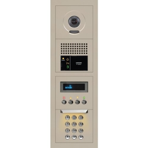 m-e modern-electronics ADV 111 WW Audio Vistadoor Interphone filaire Set  complet 1 foyer acier inoxydable