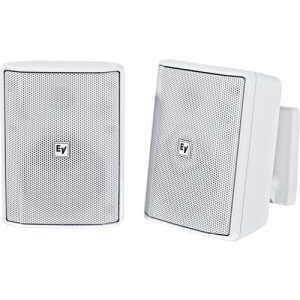 Electro-Voice Cabinet Evid-S4.2t 2-Way Indoor/Outdoor In-Ceiling In-Wall Surface Mount Wall Mountable Speaker - 15 W Rms - White