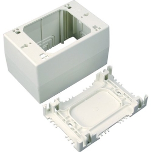 Wiremold NM2044 Uniduct Series Extra Deep Device Box Fitting, Ivory