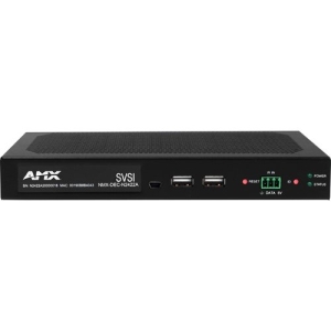 AMX NMX-DEC-N2422A JPEG 2000 4K60 4:4:4 & HDR Video over IP Decoder, Stand Alone with PoE+, KVM, & AES-67