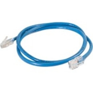 Quiktron 3ft Value Series Cat6 Non-Booted Patch Cord - Blue