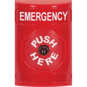 red stopper station no cover push and key-to-res