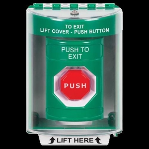 Green Ss Sti-13210cvr Momentary Illum. Push To
