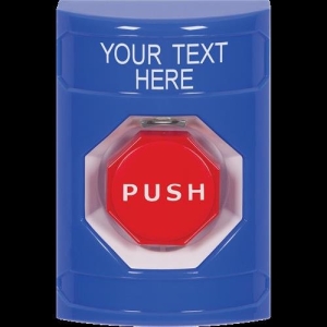 blue pneumatic stopper station with no cover custo