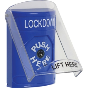 Blue Key To Reset Stopper Station With Shield Lock