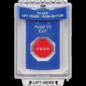 Blue Pneumatic Stopper Station With Flush Mount Wi
