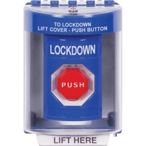 Blu Push Bttn-Ktr 13210 Cover "lockdown"