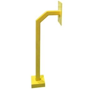Gooseneck Pedestal Mount For Cars Painted Yellow