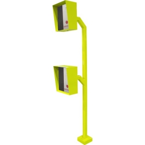 gooseneck pedestal mnt cars & trcks yellow