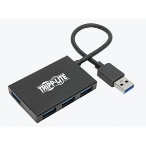 Tripp Lite U360-004-4A-AL Slim Portable 4-Port USB A Hub, USB 3.2 Gen 1, Aluminum Case