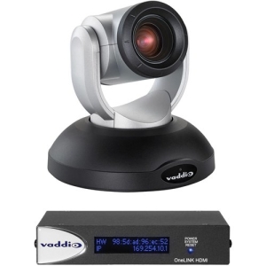 Vaddio 999-9950-100 RoboSHOT Video Conferencing Camera, 8.9 MP, 60 fps, TAA Compliant, Silver-Black