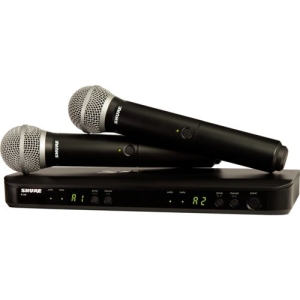 Shure Wireless Dual Vocal System With Two Pg58 Handheld Transmitters