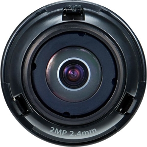 1/2.8in. 2MP CMOS with a 2.4mm fixed focal lens FoV: H: 135.4in. V: 71.2in. for the PNM-7002VD