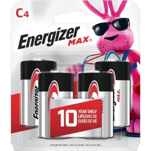 Energizer MAX Alkaline C Batteries, 4 Pack