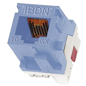 Belden AX102282 10GX Modular Jack, CAT6A, RJ45, KeyConnect Style, Single Pack, Electric White