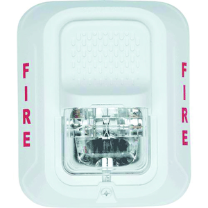 System Sensor SWL L-Series, White, Wall-Mountable, Clear Lens, Strobe Marked "FIRE"