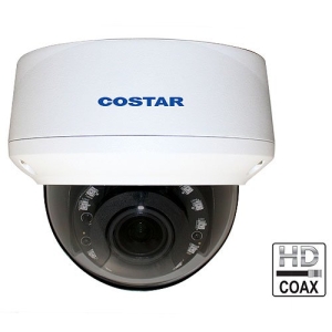 Costar CDT2S12VI 2MP TVI Outdoor Dome Camera, HD over Coax with Manual Focus