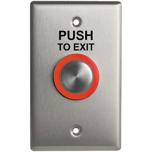 Camden Illuminated Piezoelectric Push/Exit Switch