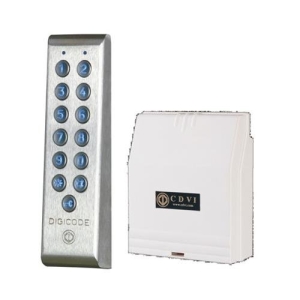 CDVI Narrow Backlit Keypad with Remote Electronics, 2 Relays