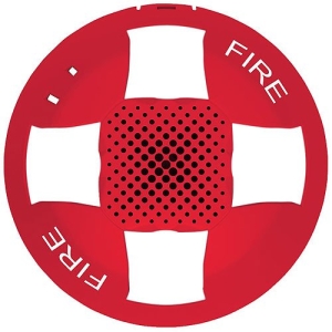 Kidde EGCAVRF-CVR Genesis EGC Ceiling Cover, Red, FIRE Marking, Audio