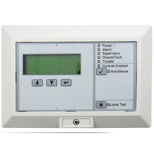 kidde LCD Text Annunciator with Common Controls. English.
