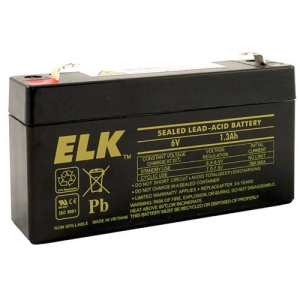 ELK Sealed Lead Acid Battery, 6 V 1.3Ah