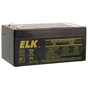 ELK Sealed Lead Acid Battery, 12 V 3.3Ah